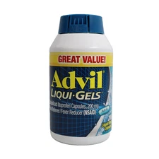 Advil Liqui-Gels Pain Reliever and Fever Reducer, 200 Liquid Capsules EXP 2/2026