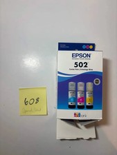 EPSON EcoTank Ink T502 Tri-Color Ink Cartridges Cyan, Magenta, Yellow 