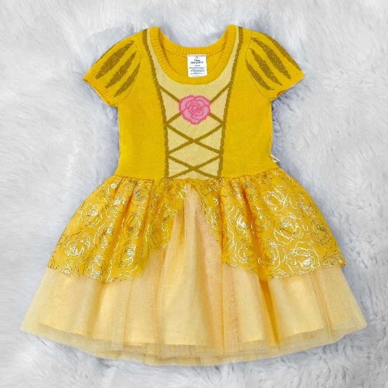 Belle Beauty and the Beast Yellow Dresses for Girls for sale | eBay