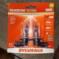 Sylvania Silverstar Ultra 9005 Halogen Headlight Bulbs 2-pack White