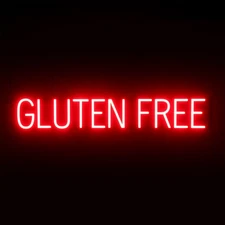 SpellBrite GLUTEN FREE Sign | Neon Sign Look, LED Light | 38.8" x 6.3"