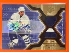 2006-07 SPx Brendan Bell Rookie Auto Jersey /1299 RC #169 Hockey Maple Leafs