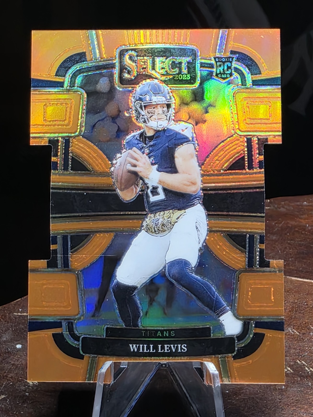 2023 Select Will Levis #96 Concourse Level Orange Prizm Die Cut 273/499 (RC)