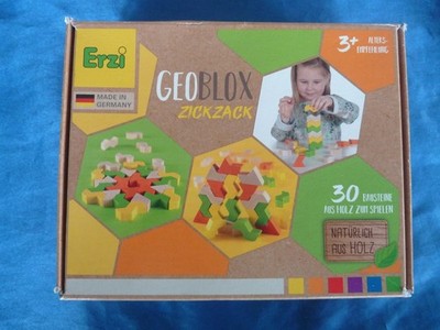 Von Erzi: GEOBLOX   30 Holzbausteine für Kinder ab 3-6J.   statt Handy