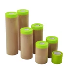 6 Pack Painters Tape and Drape Masking Paper, Assorted Sizes for Painting Car...