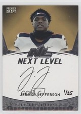 2021 Sage Premier Draft Next Level Silver 1/25 Jermar Jefferson Auto 2b2