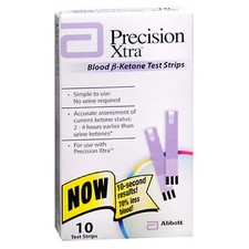 Blood B-Ketone Test Strips Box Of 10 by Precision Xtra