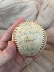 1950s Cleveland Indians Team Signed Baseball Larry Doby Bob Lemon Al Rosen — photo 4