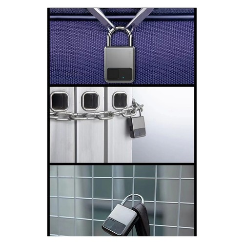 Portable Fingerprints Tuya APP Pad Lock with USB Key Support for7510 - Imagen 5 de 9