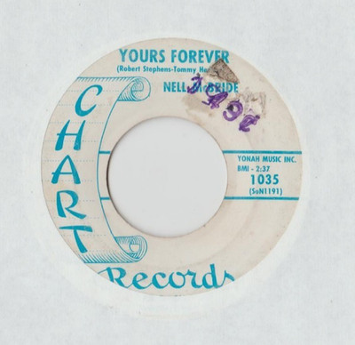 Nell McBride   Yours Forever 45 RECORD RARE ROCKABILLY CHART RECORDS DJ PROMO