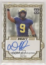 2020 Leaf Ultimate Draft Gold 14/30 Donovan Peoples-Jones #BA-DPJ Auto 08u6