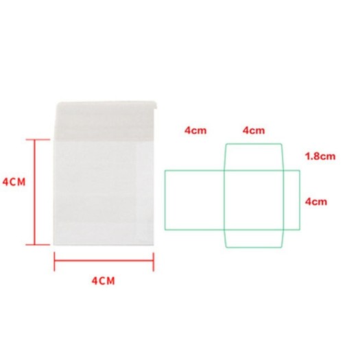100pcs/lot European Giftbox Blank Translucent Envelope Mini Gift Packing - Picture 12 of 19