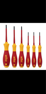 Wiha Tools 32590 Insulated Torx Screwdriver Set, 6 Pc.