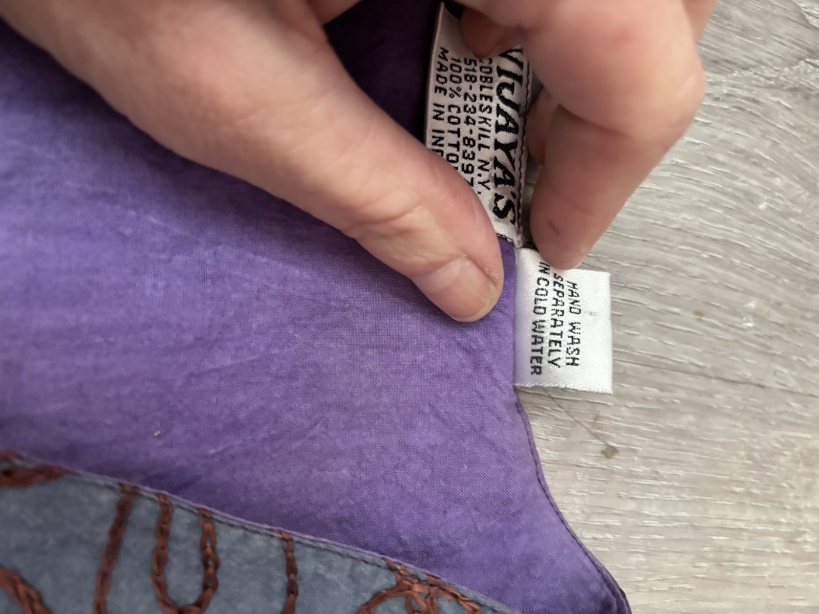 Vtg Patchwork Embroidered Whimsigoth Long Vest Or… - image 7