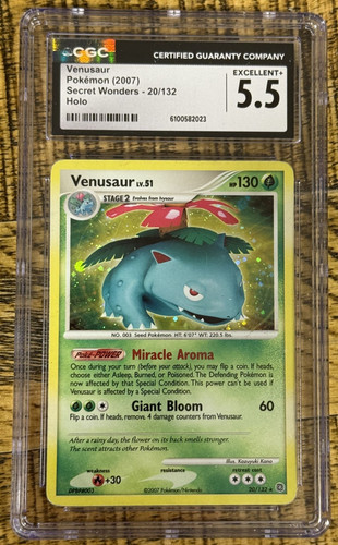 Venusaur graded CGC 5.5 for sale on eBay