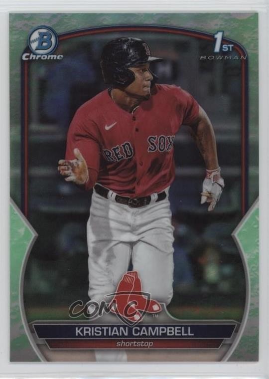 2023 Bowman Draft Chrome Lunar Glow Refractor Kristian Campbell #BDC-125 1r66