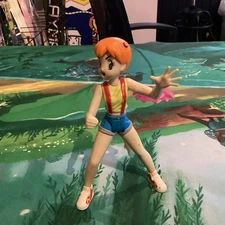 Misty Articulated Trainer Figure Pokémon Hasboro 2000 Vintage With Horsea.
