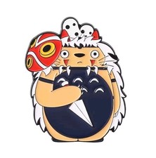 Studio Ghibli ROCKS! So does this Mononoke Totoro/Friends pin! Great❤Anime Gift!