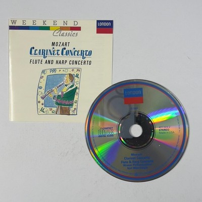 Mozart Clarinet Concerto Flute & Harp Concerto CD 1983 Classical London