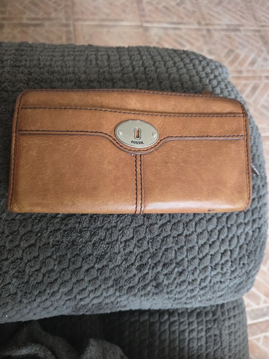 Fossil Maddox Marlow Leather Flap Clutch Wallet | eBay