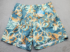 Columbia Omni Shade Super Backcast Swim Shorts Mens Large Multi Lined Wildwater