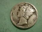 1923 P Mercury Dime good album filler cond , actual coin in photo