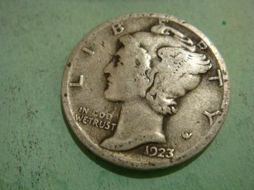 1923 P Mercury Dime good album filler cond , actual coin in photo