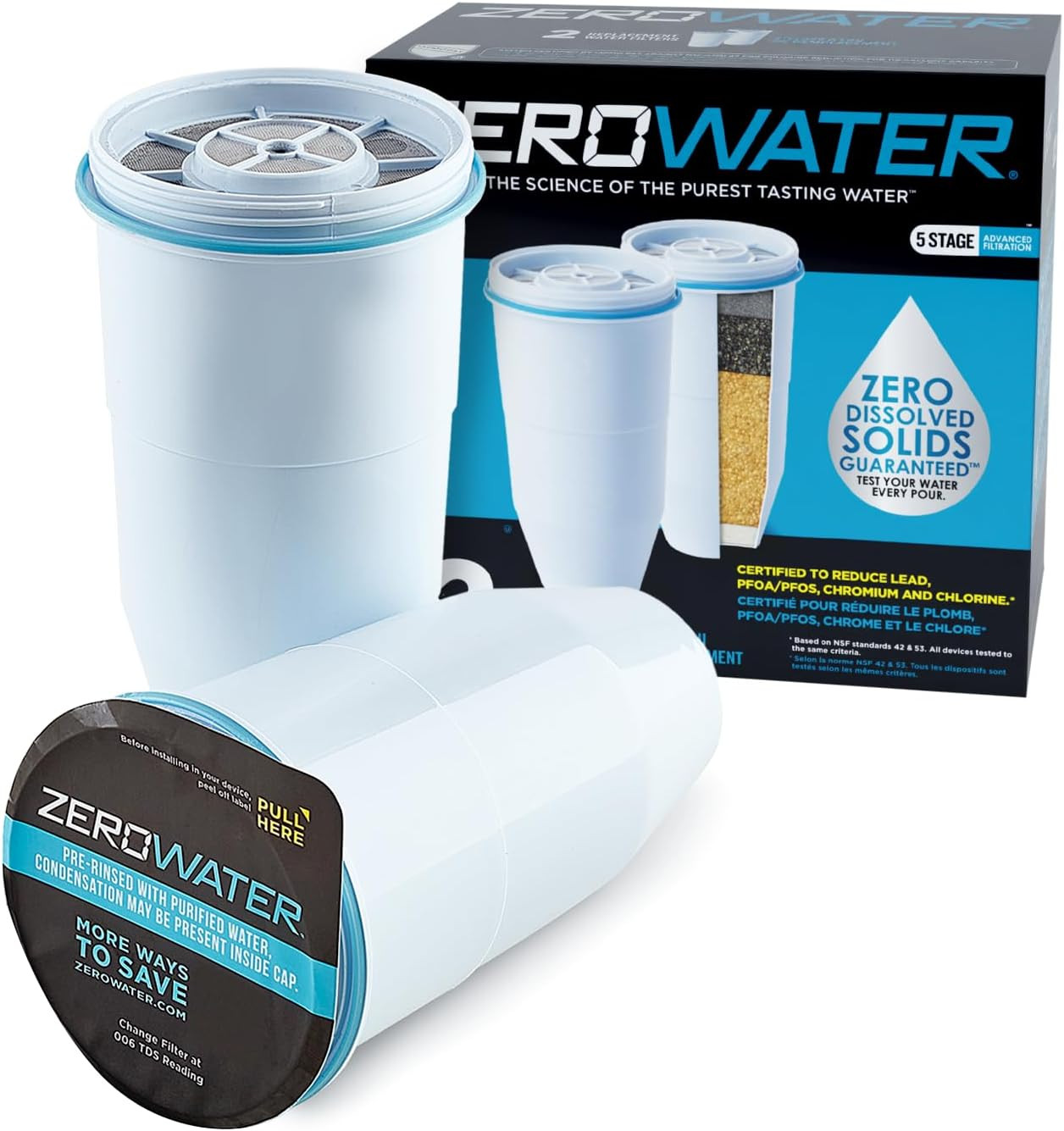 Zerowater Official Replacement Filter - 5-Stage 0 TDS Filter