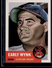 1991 Topps Archives 1953 #61 Early Wynn : Bio uses black text