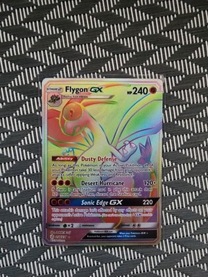 Flygon GX 256/236 - Pokemon TCG Cosmic Eclipse Sun & Moon Secret Rare Card LP