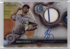 2018 Bowman Chrome Relics 87/150 Adbert Alzolay #BCAR-AA Auto 04at