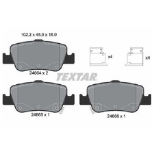 Satz Bremsbeläge Bremsklötze hinten für Toyota Auris E15 E18 Corolla 24240989