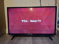 TCL 32" Class HD 720P Roku Smart LED TV 32S301 Low Hours - No Remote
