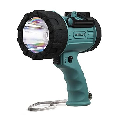  Rechargeable Spotlight with Super Bright 90,000 Lumen LED, IP67 Green