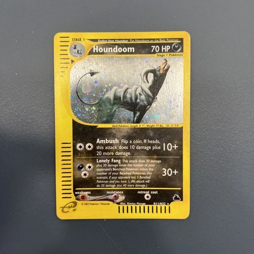 Pokemon Card Houndoom H11/H32 Skyridge ENG English Excellent EXC