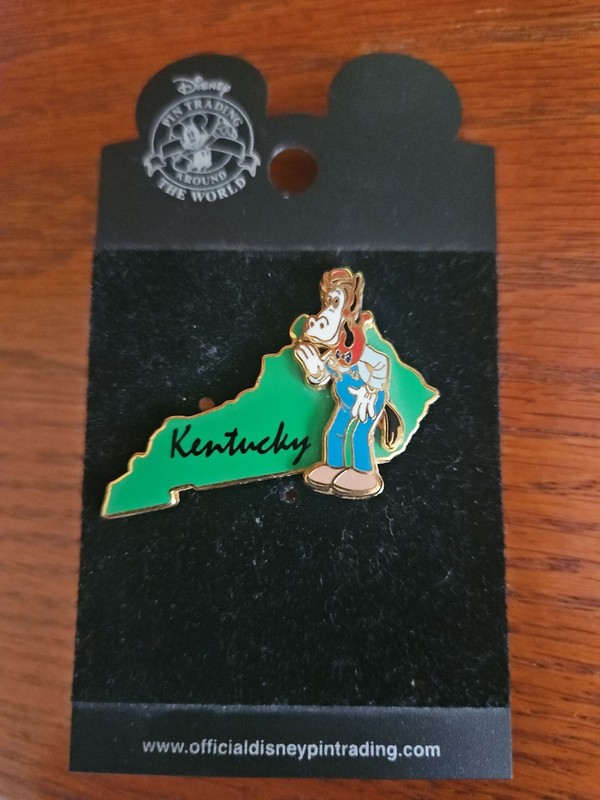 DISNEY COLLECTORS RARE STATE TRADING PIN KENTUCKY HORACE HORSECOLLAR NEW ON CARD