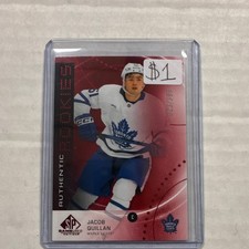 Upper Deck SP Game Used #AR-JQ Jacob Quillan Red /399 Maple Leafs RC
