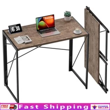 Folding Desk Space Saving Compact Writing Table Home Office Table Kids, Adults