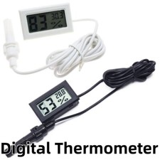 LCD Digital Thermometer Hygrometer Temperature Humidity Meter Probe Sensor