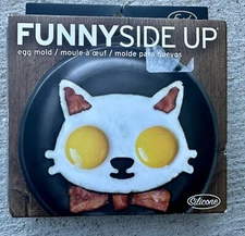 Genuine Fred Funnyside Up Cat Egg Corral Silicone Kitchen Tool w/ Original Box