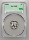 1941 S Mercury Dime CACG MS 65 CAC -846