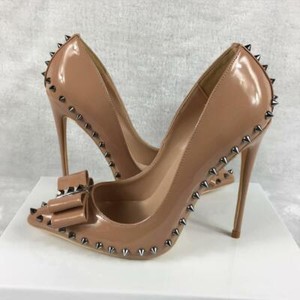tan studded heels