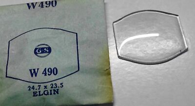 Uhrglas W490 - 24.7 x 23.5 mm ELGIN
