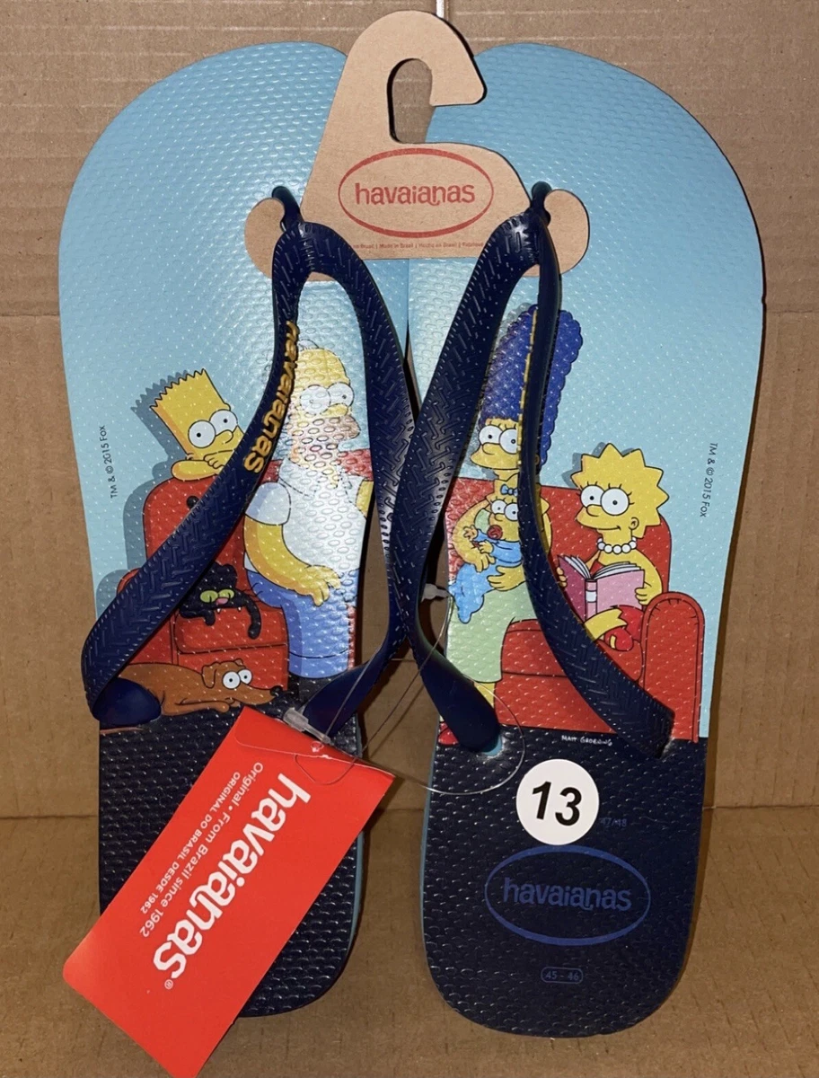 Sandali Havaianas Brasile infradito The Simpsons taglia 13 DA UOMO TAGLIA 13 NUO