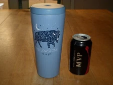 [LIFE IS GOOD BRAND] YELLOWSTONE- BISON LOGO, JUMBO STAINLESS STEEL TUMBLER CUP