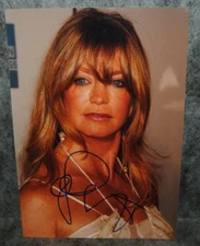 (M1) photo dédicace autographe goldie hawn