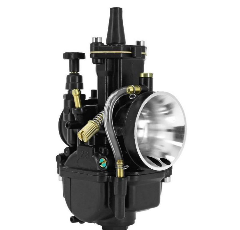 Carburateur PWK 28 Black à boisseau plat avec powerjet pour moto 2T