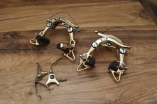 caliper center pull brakes Mafac 2000 Gold Edition made in France 51-61 mm