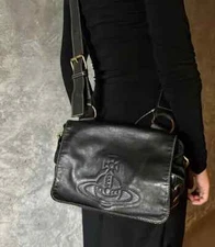 Vivienne Westwood Saturn Leather Crossbody Satchel shoulder bag *READY SHIP*