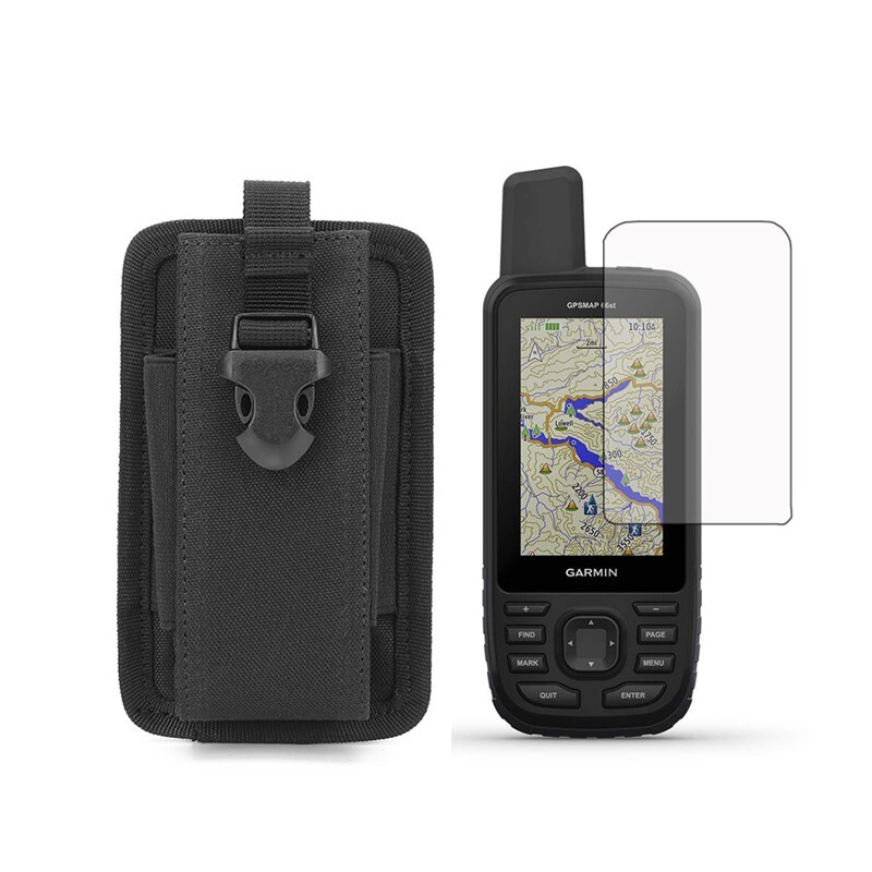 Bolsa táctica militar + protector de pantalla para Garmin GPSMAP 66 67 66i 67i 66s